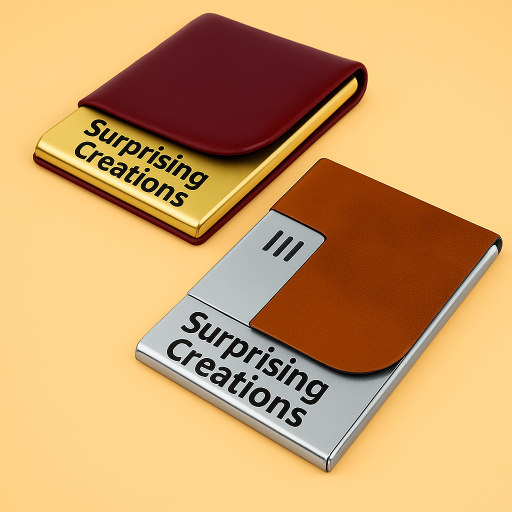 artificial leather and metal with flip